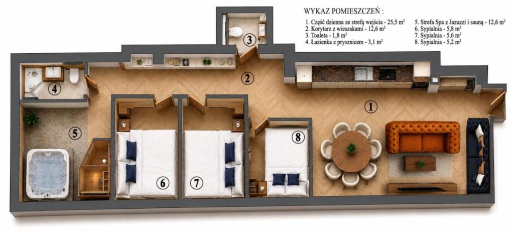 Apartament Art&Deco z prywatnym Jacuzzi i Sauną na wyłączność, ZAKOPIAŃSKI AZYL, APARTZAKOP
