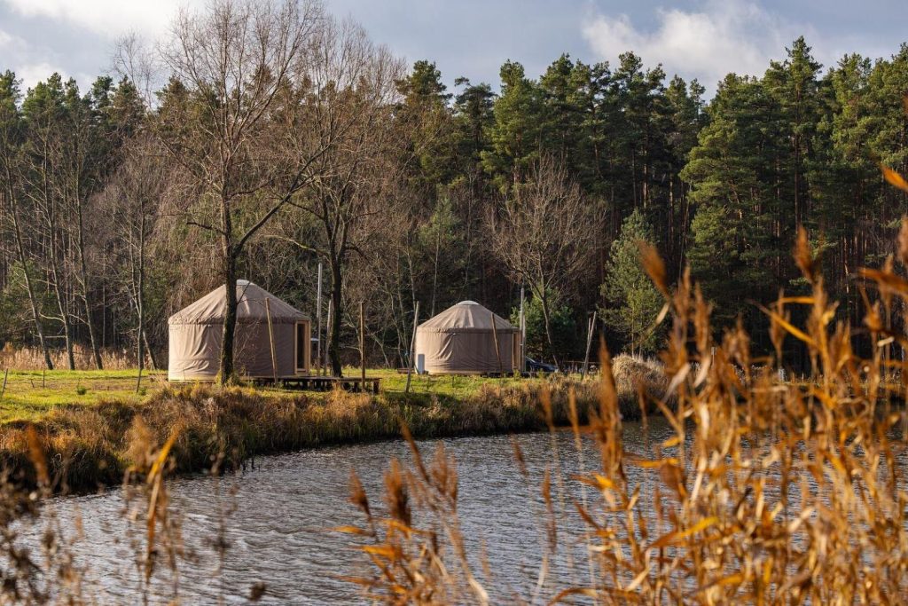 Cztery Stawy – Lake & Forest Glamping z sauną i balią by Nestri