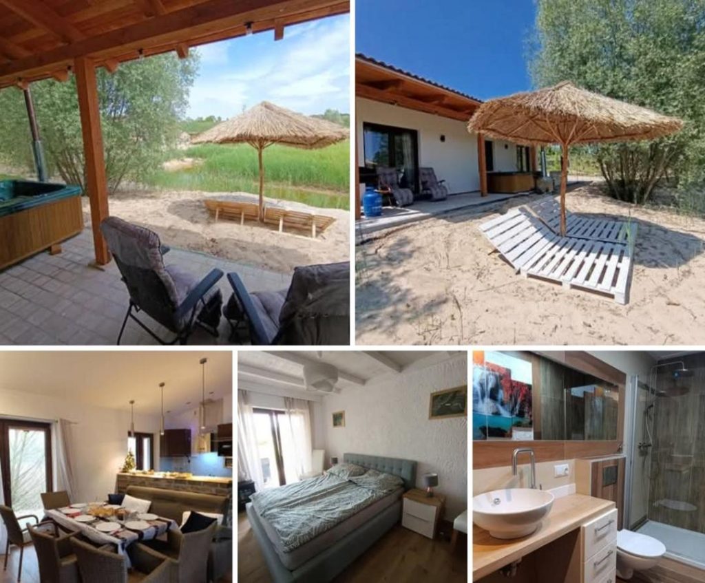 Domek Loft z Balią Jacuzzi i sauną na wyłączność Dowspuda