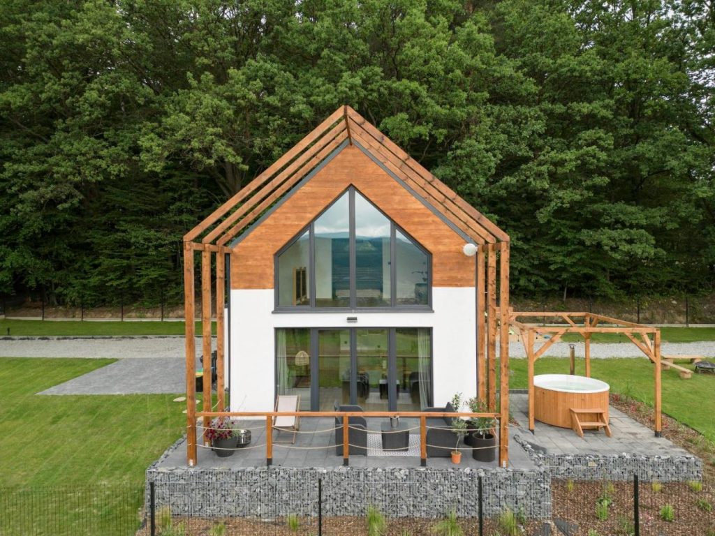 Okno na Beskidy-domek LAS z balią , sauną i niesamowitym widokiem na góry